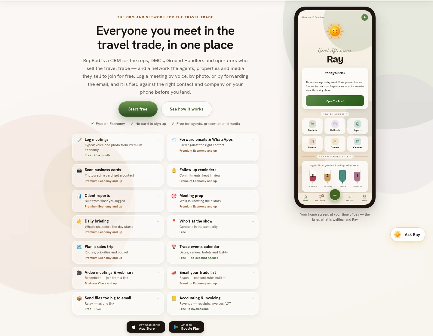 repbud.app — a real Hero section