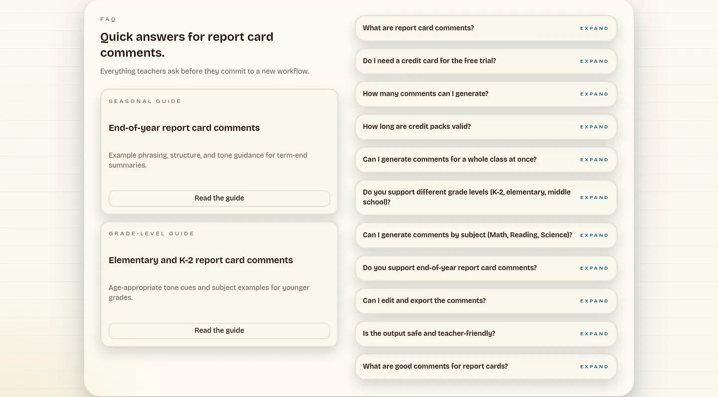 reportremarks.com — a real FAQ section
