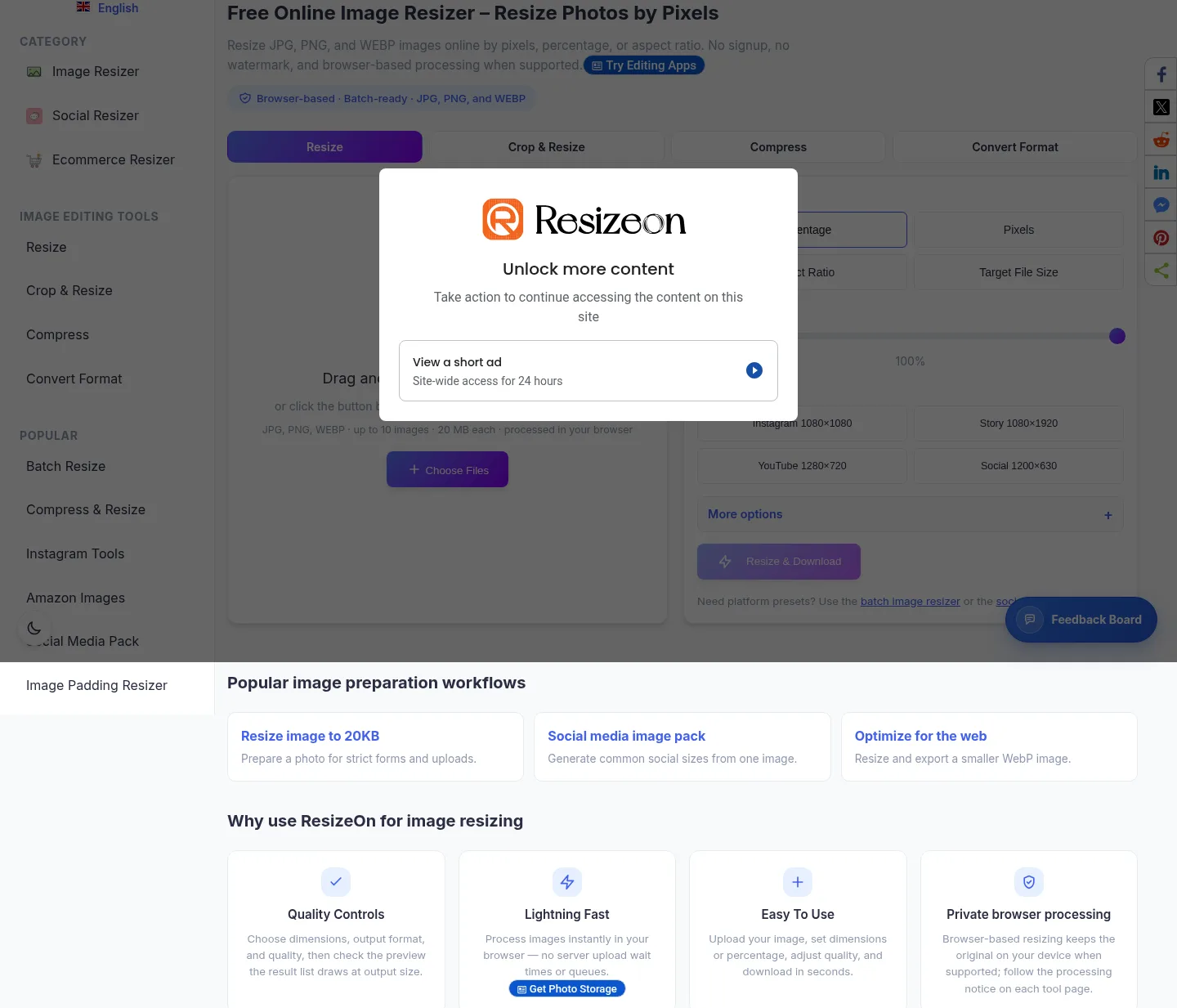 resizeon.com Hero