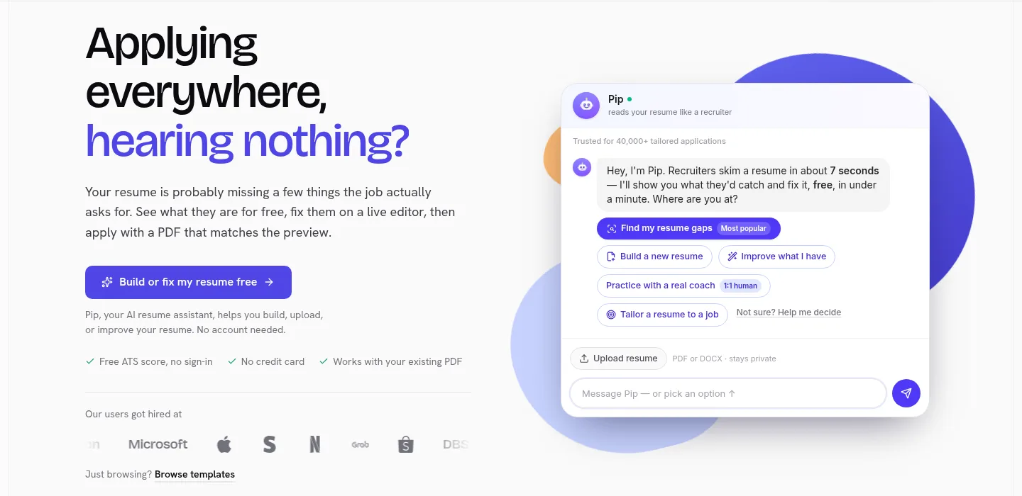 resumestart.ai Hero