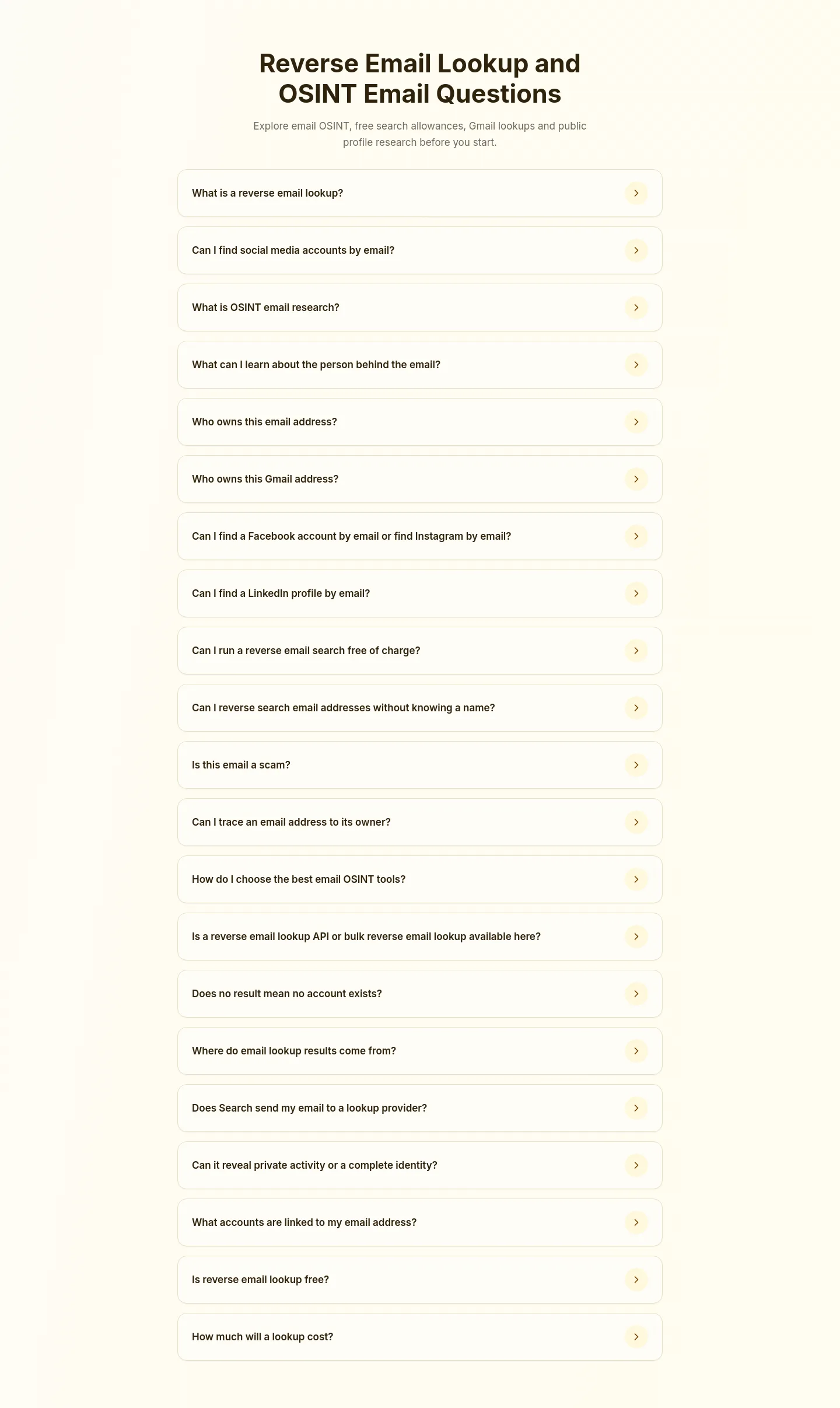 reverseemaillookup.online — FAQ