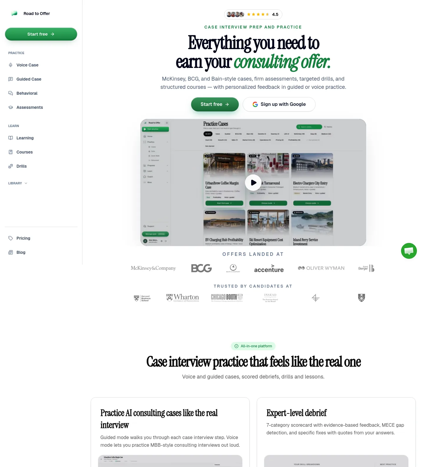 roadtooffer.com — a measured funnel