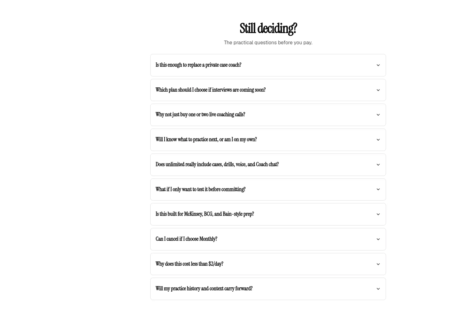 roadtooffer.com FAQ section