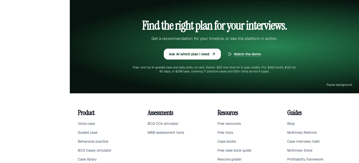 roadtooffer.com Pricing section