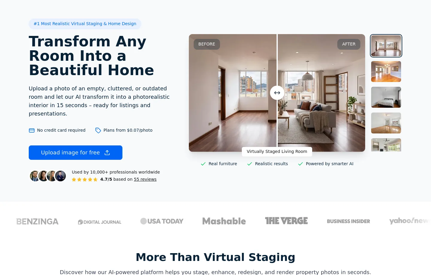 roomstaging.net Hero section