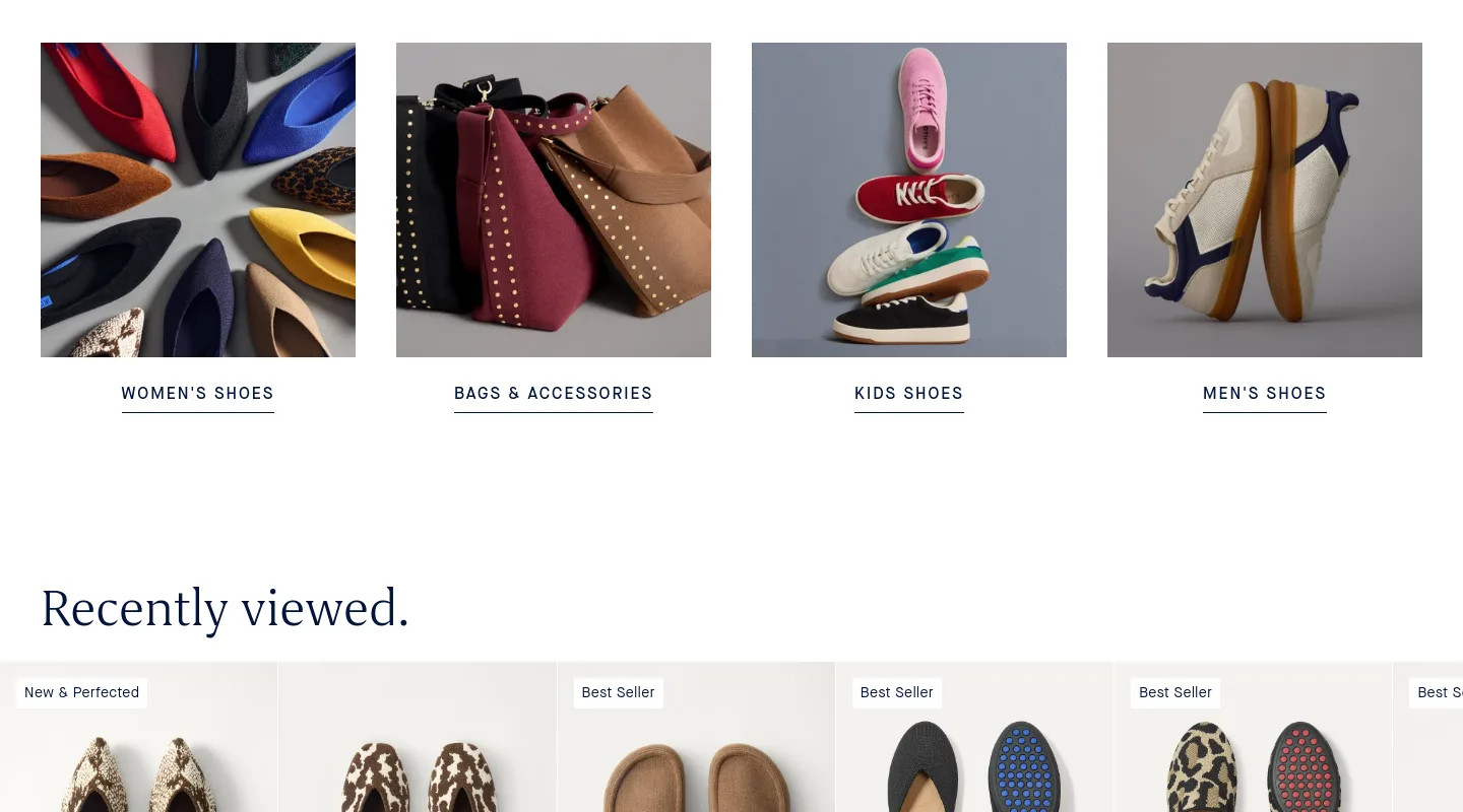 rothys.com — a real Logo Wall section