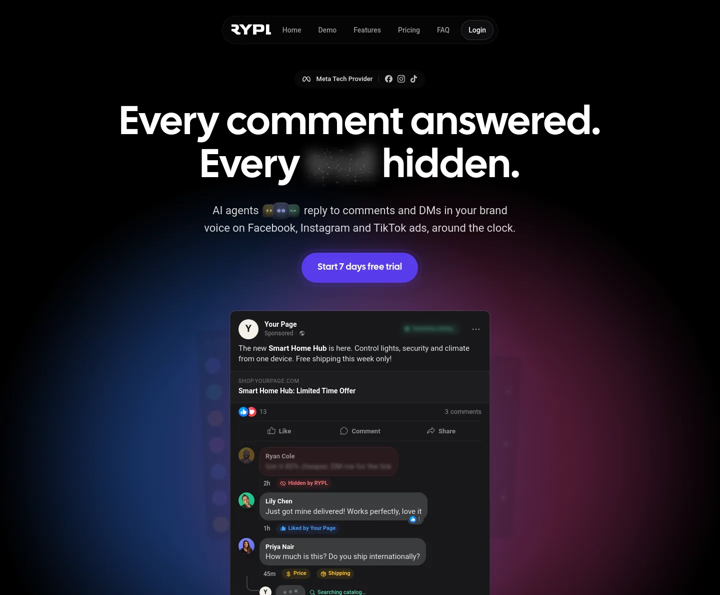 rypl.is Hero section