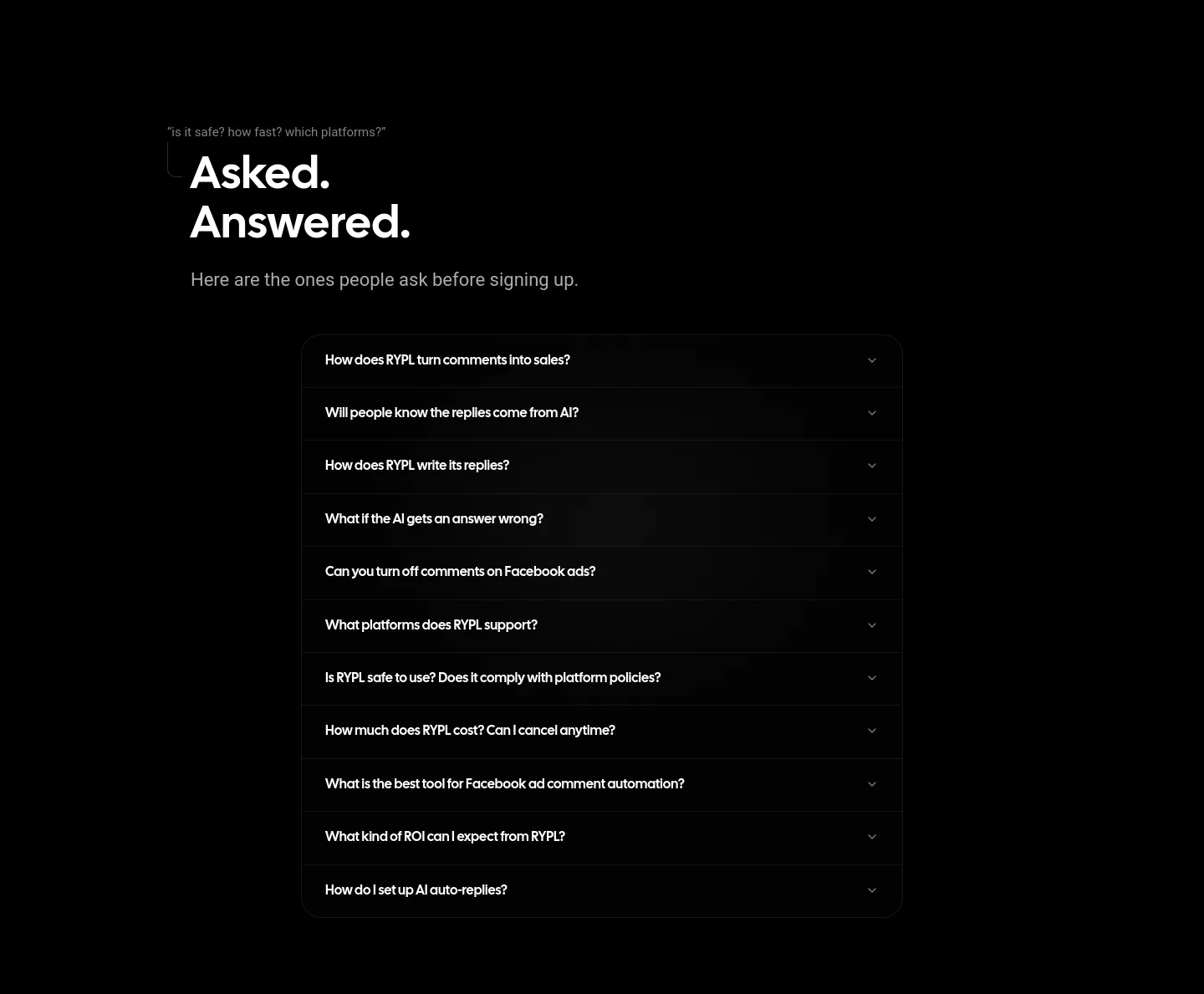 rypl.is — FAQ