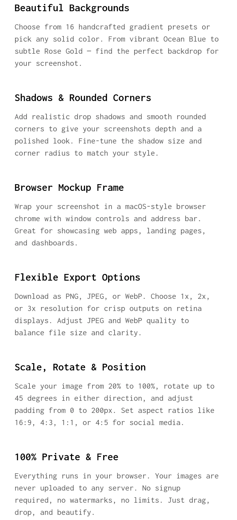 saasgrow.app Features section