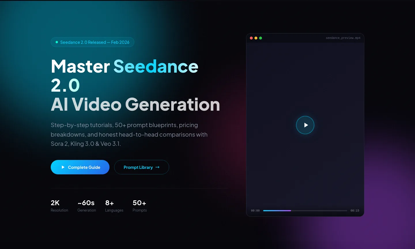 seedancetips.com — a real Hero section