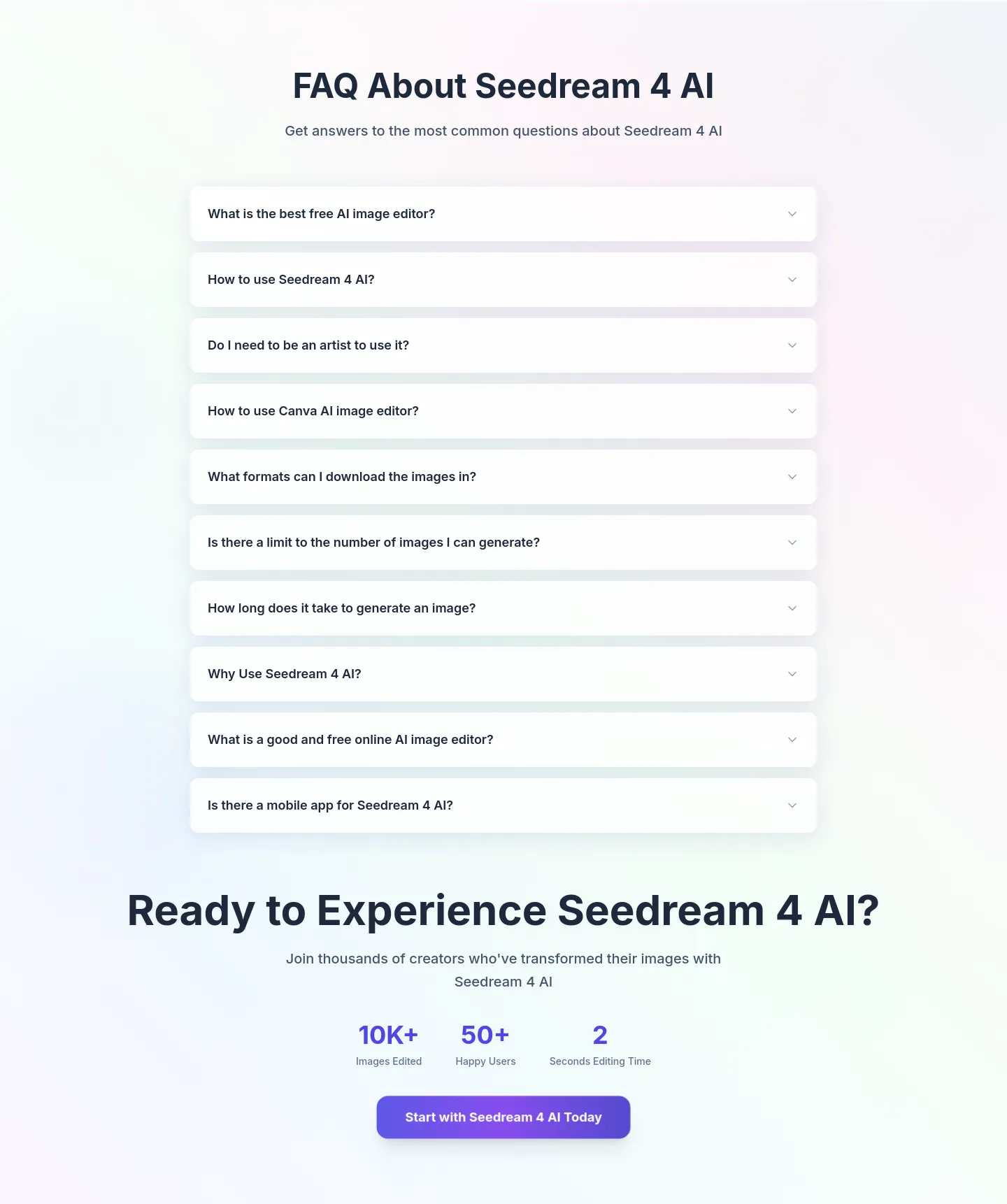 seedream4ai.org — FAQ