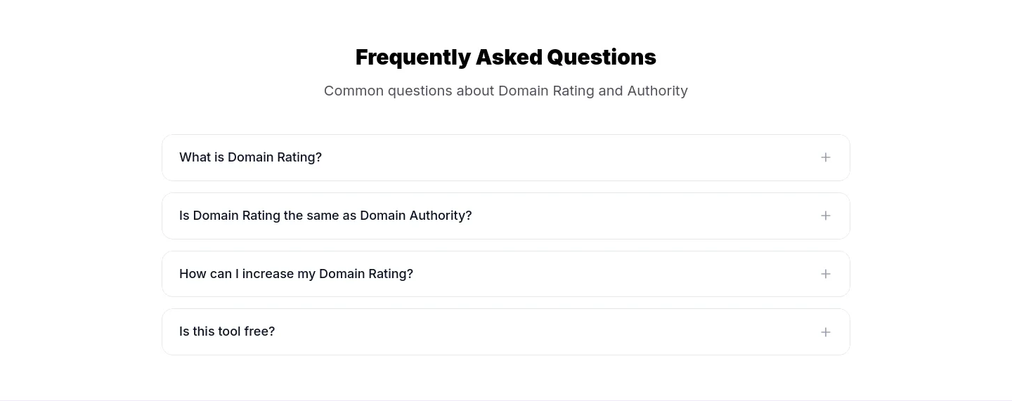 seomode.co — a real FAQ section