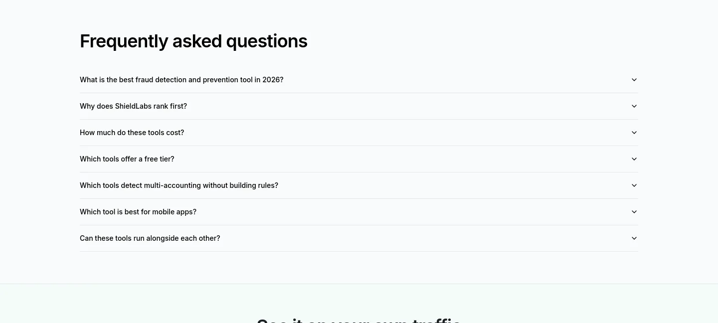 shieldlabs.ai FAQ section