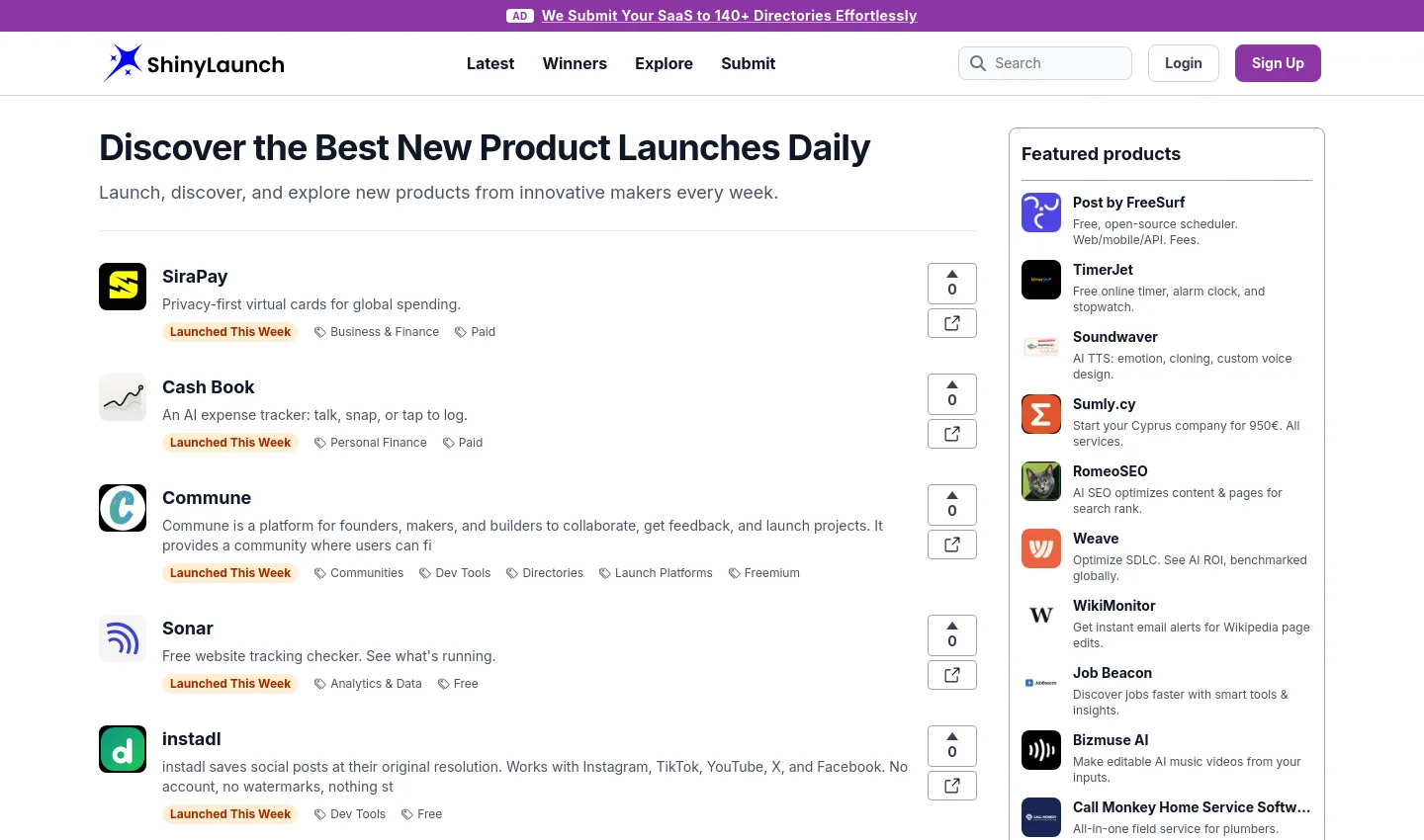shinylaunch.com