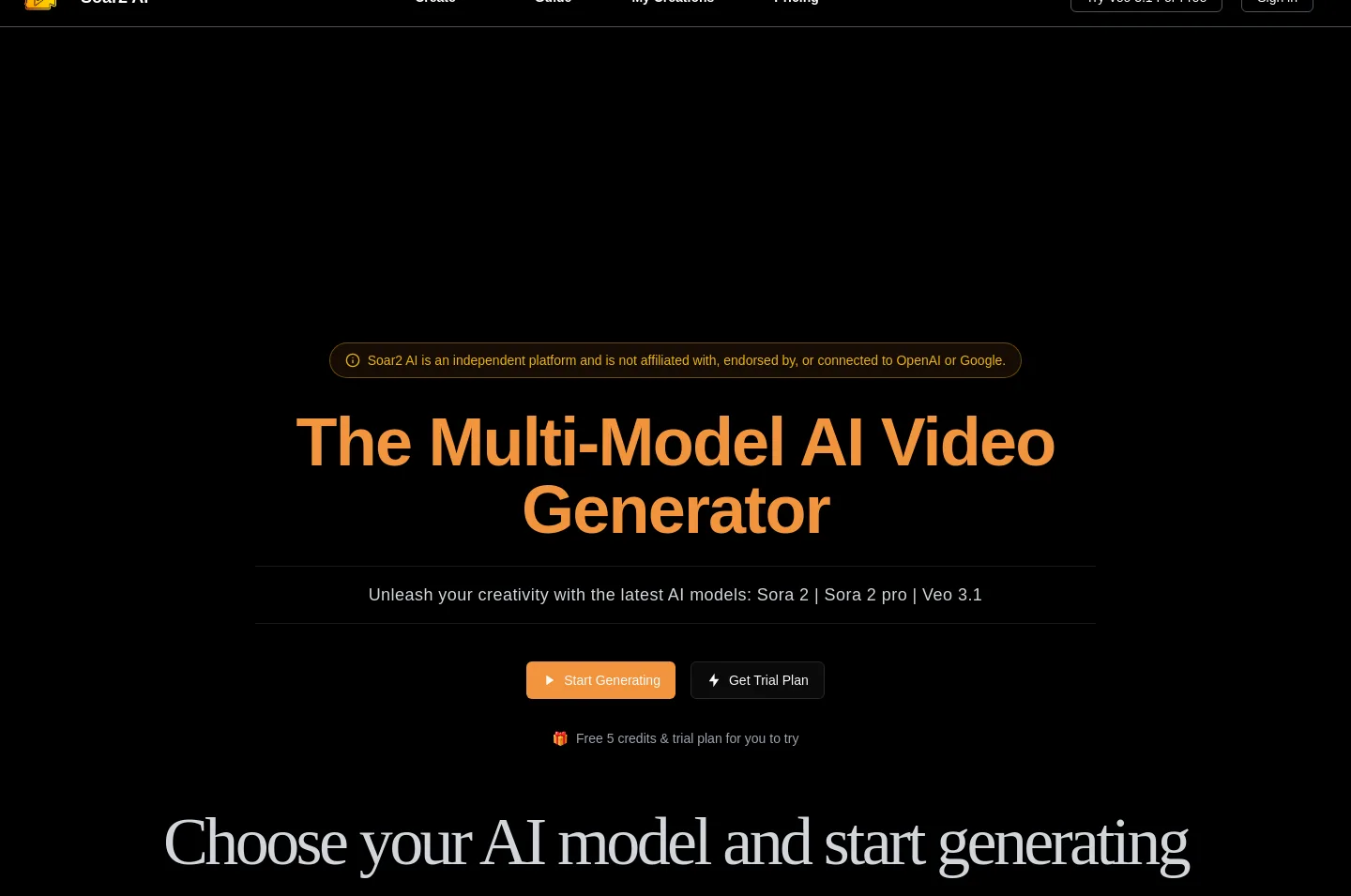 soar2ai.com — a real Hero section