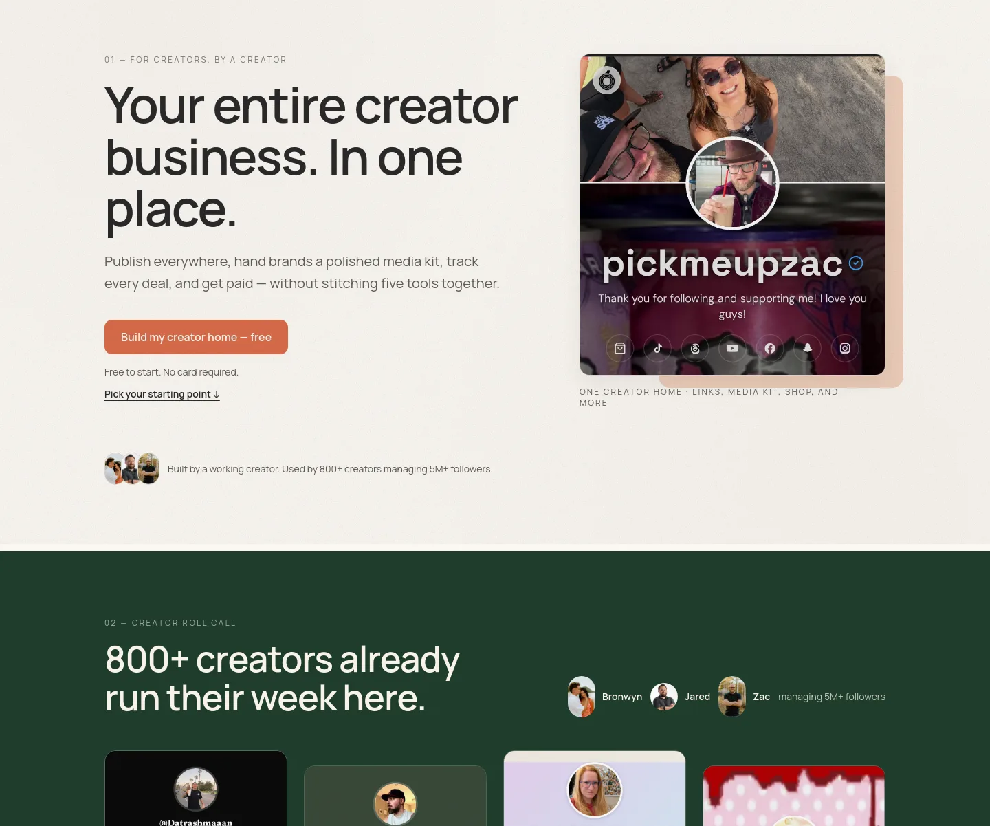 socialnest.app Hero section