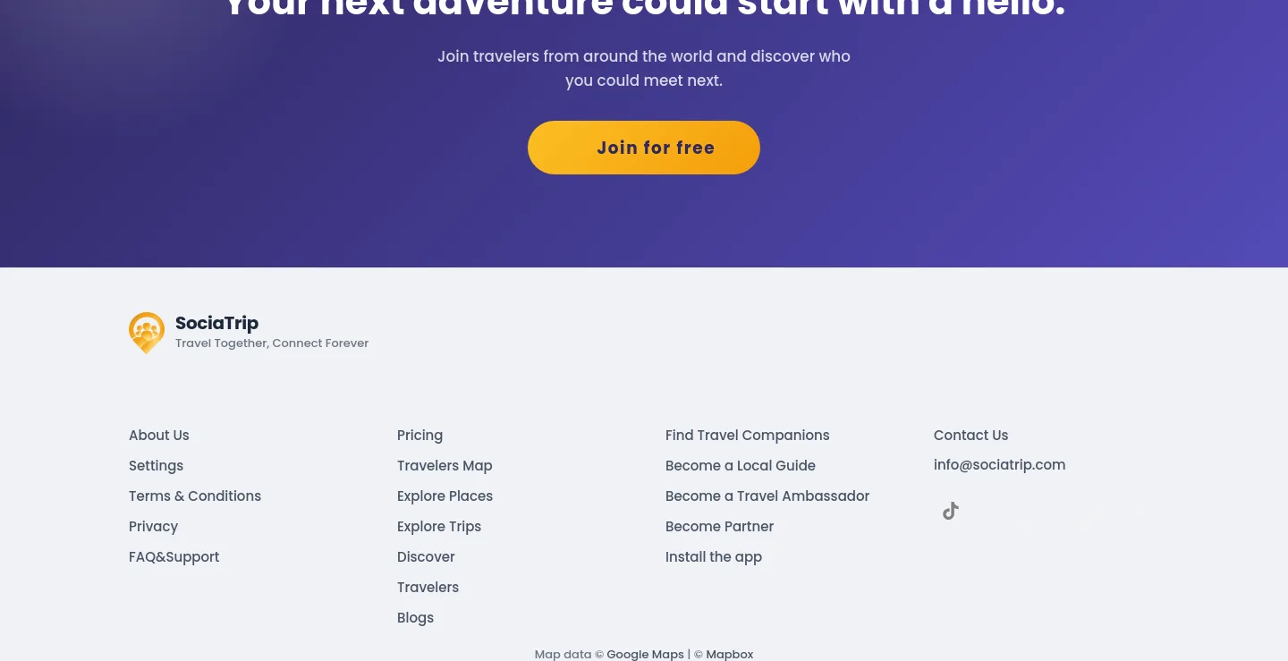 sociatrip.com — a real CTA section