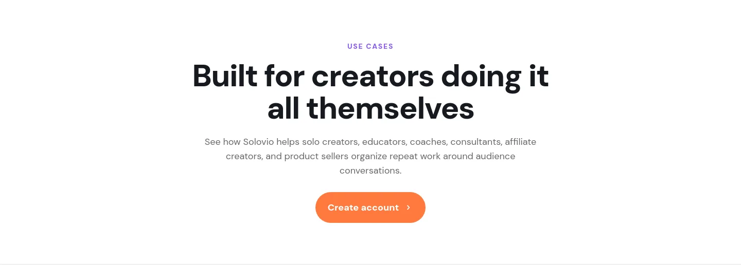 solovio.app — a real Hero section