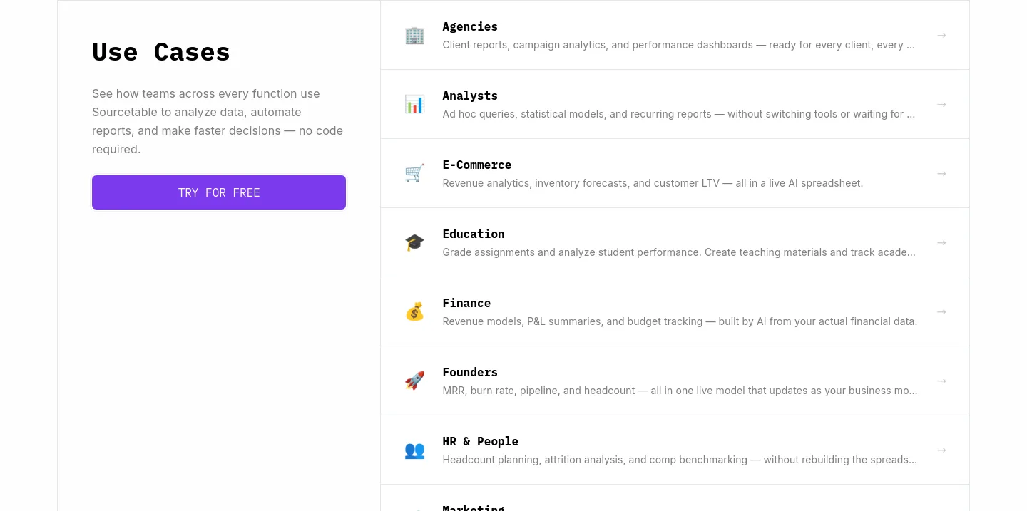 sourcetable.com Hero