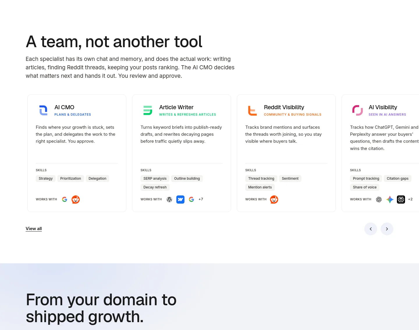 sparqo.ai — a real Logo Wall section