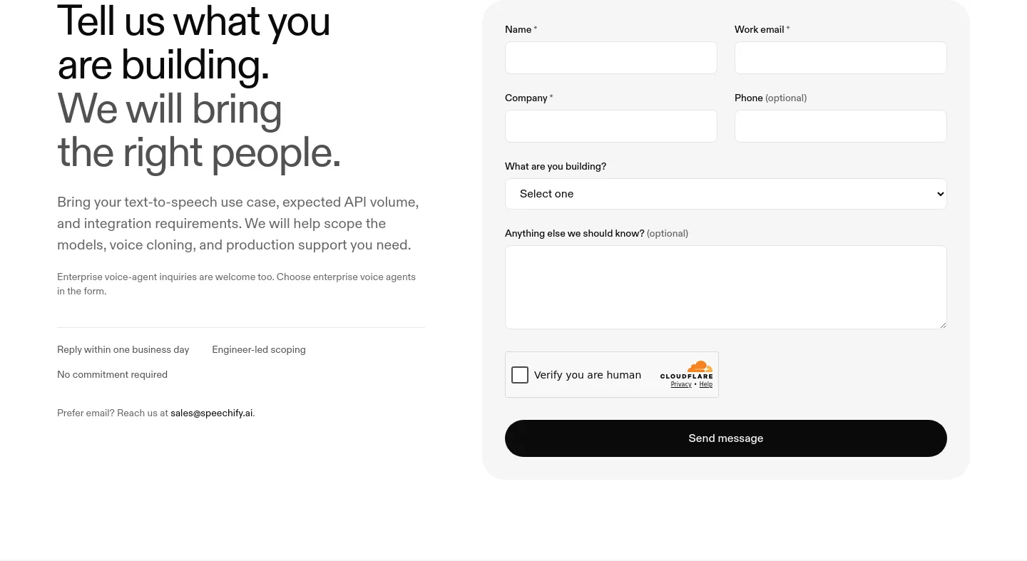 speechify.ai Hero section