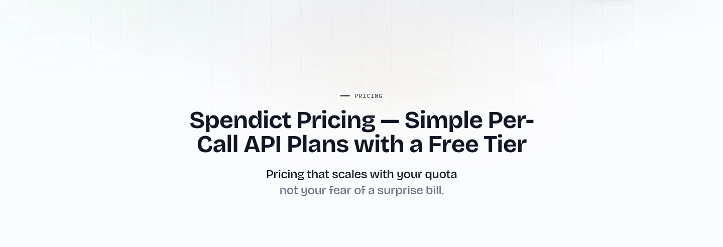 spendict.com Hero