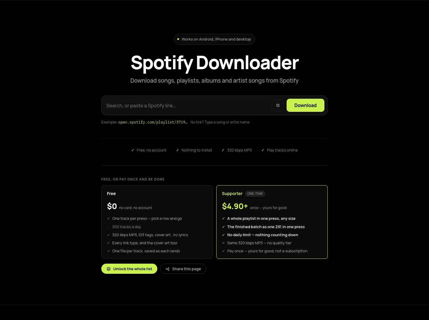 spotmp3.net — Hero
