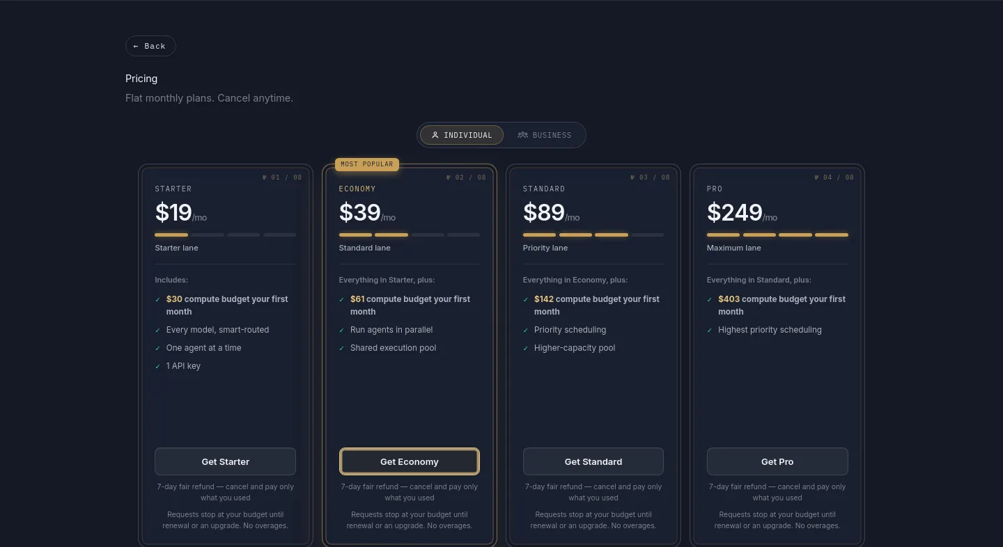 standardcompute.com Hero section