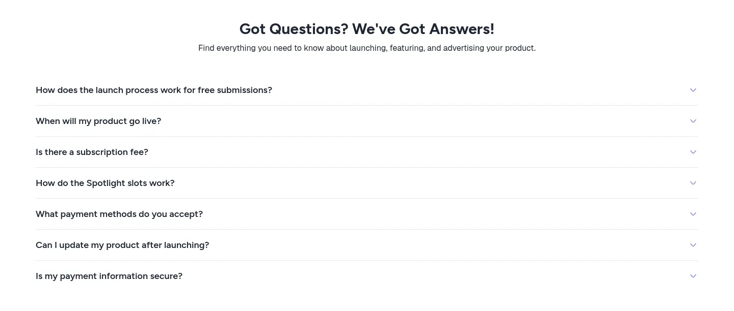 startupslab.site — a real FAQ section