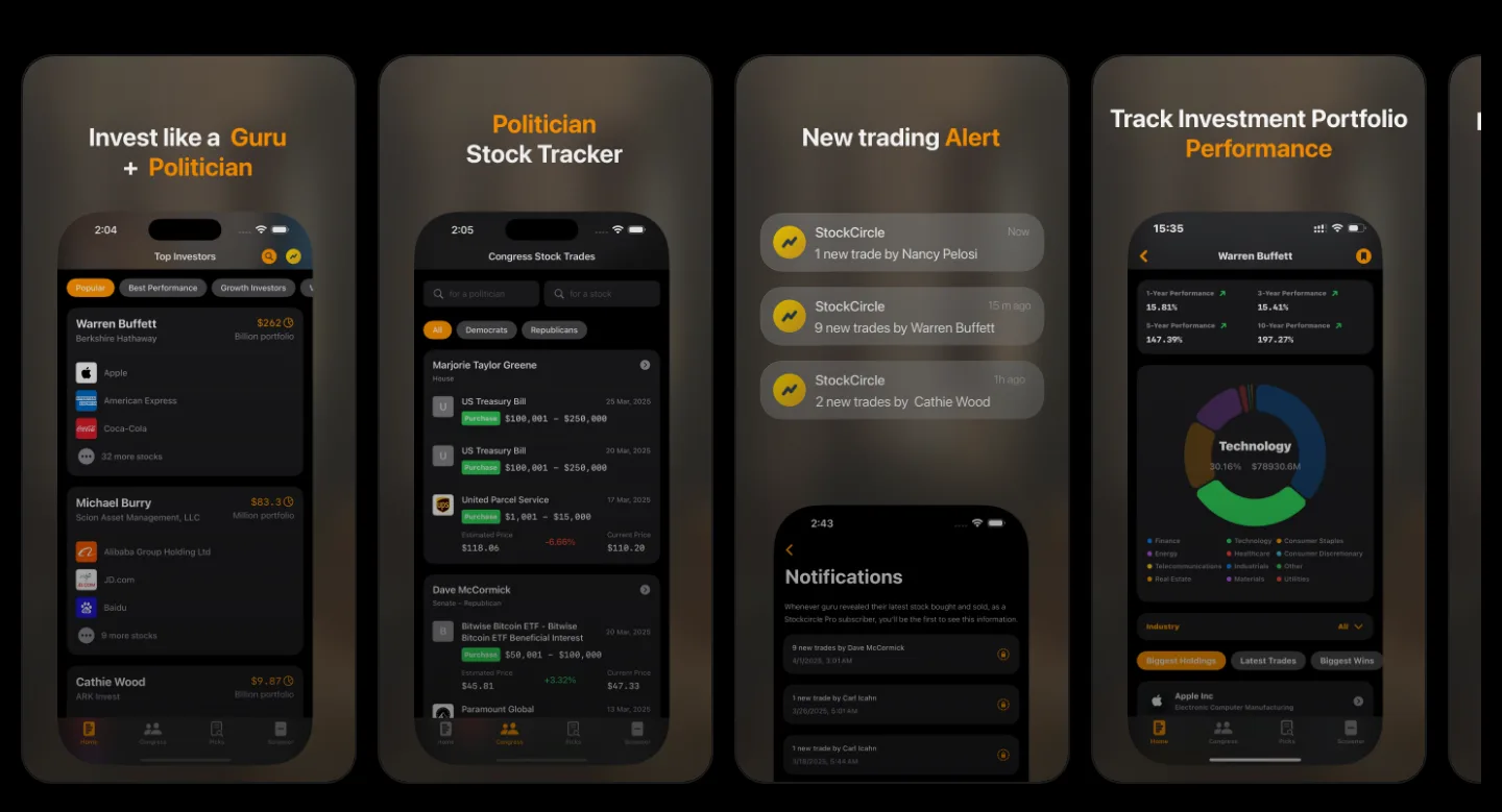 stockinsiderapp.com — a real Features section
