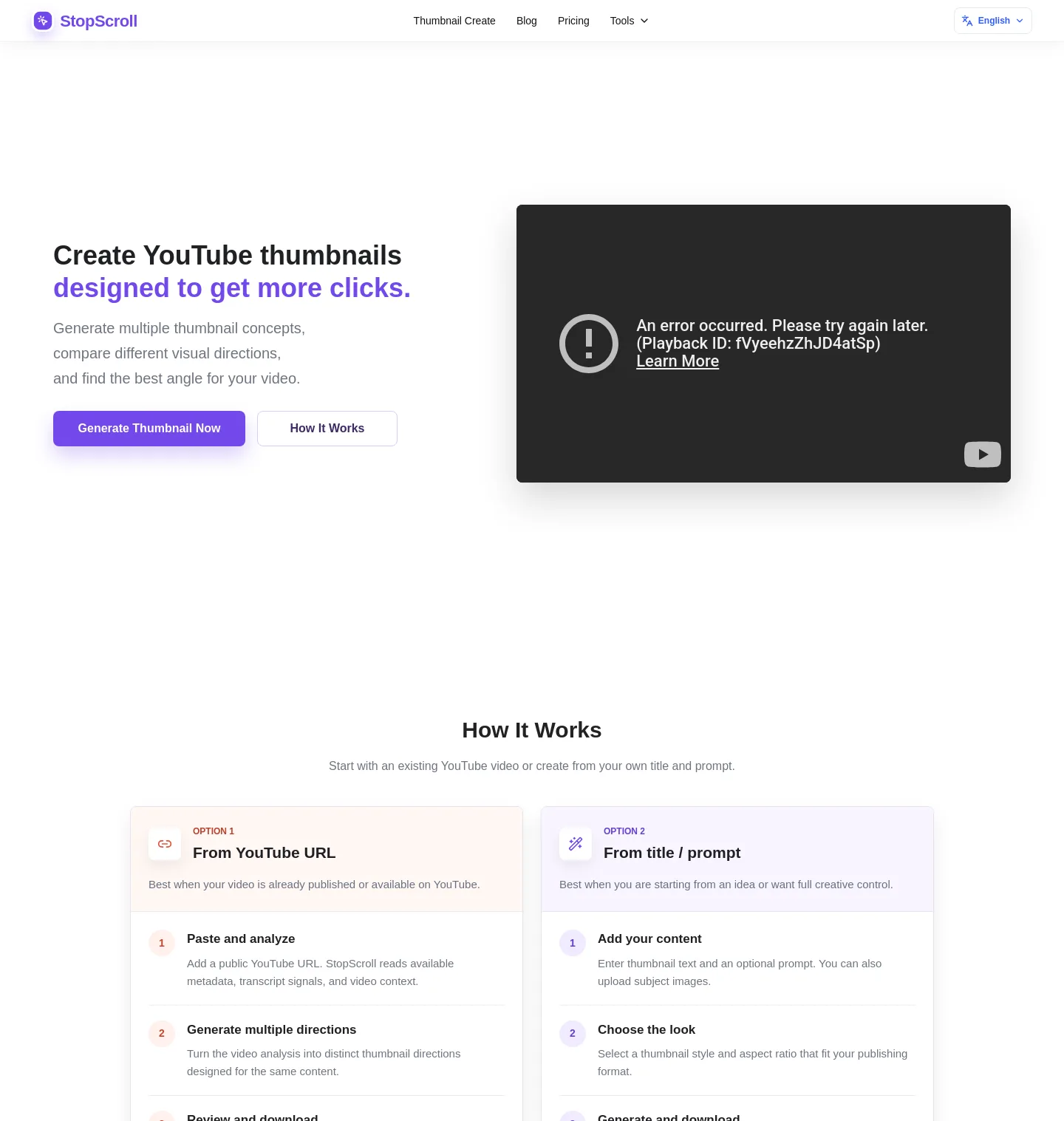 stopscroll.io — a measured funnel