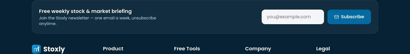 stoxlyonline.com — Email Capture
