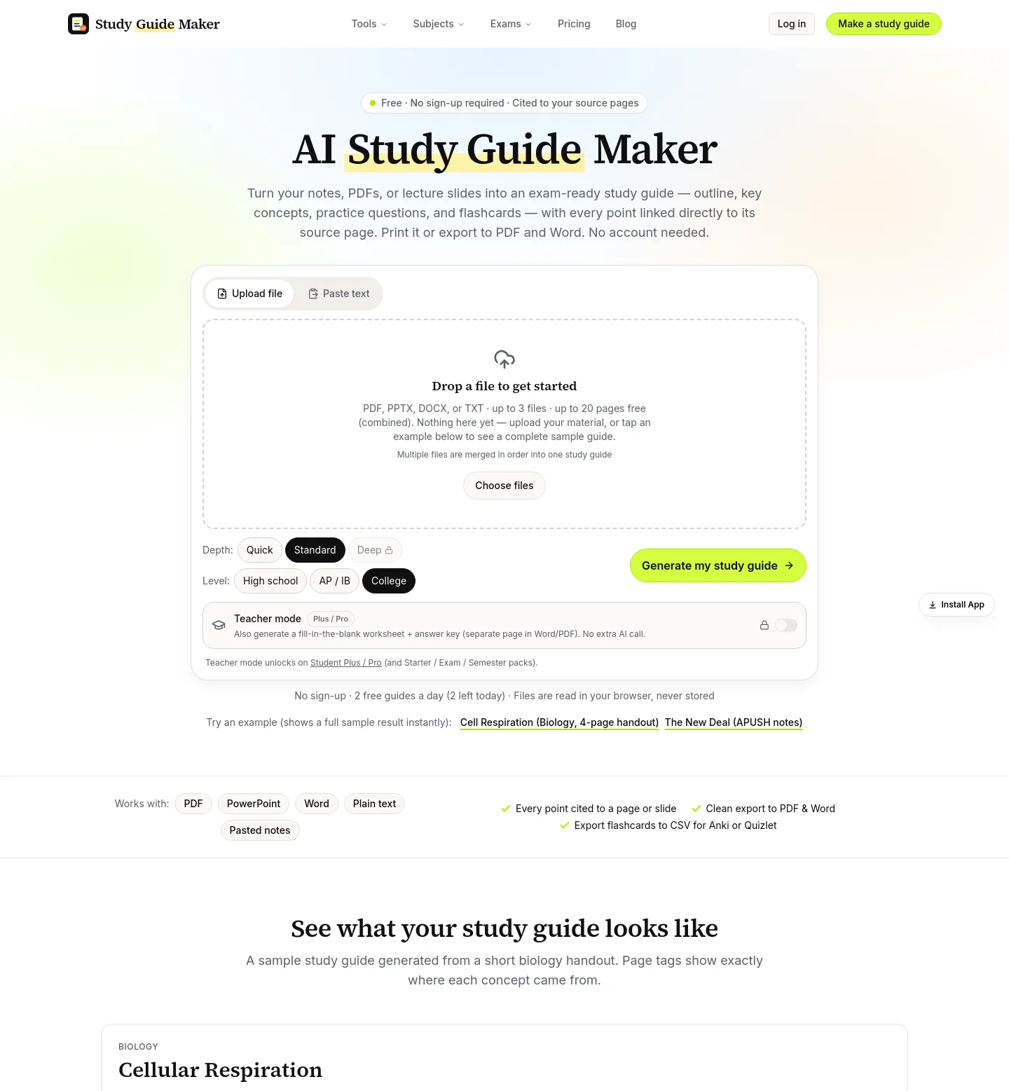 studyguidemaker.net