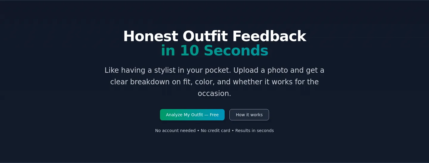 stylebias.app — a real Hero section