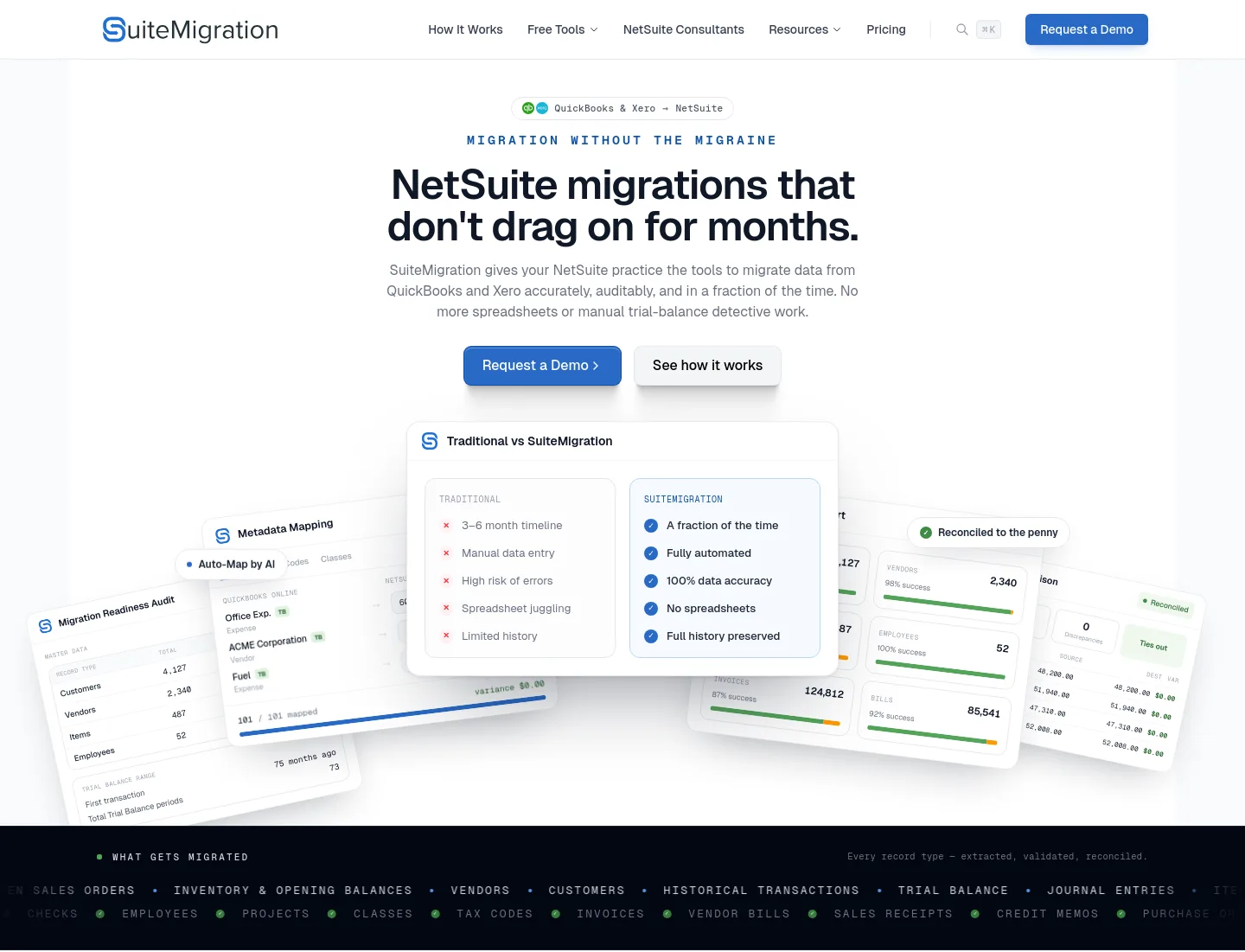 suitemigration.com — a real Hero section