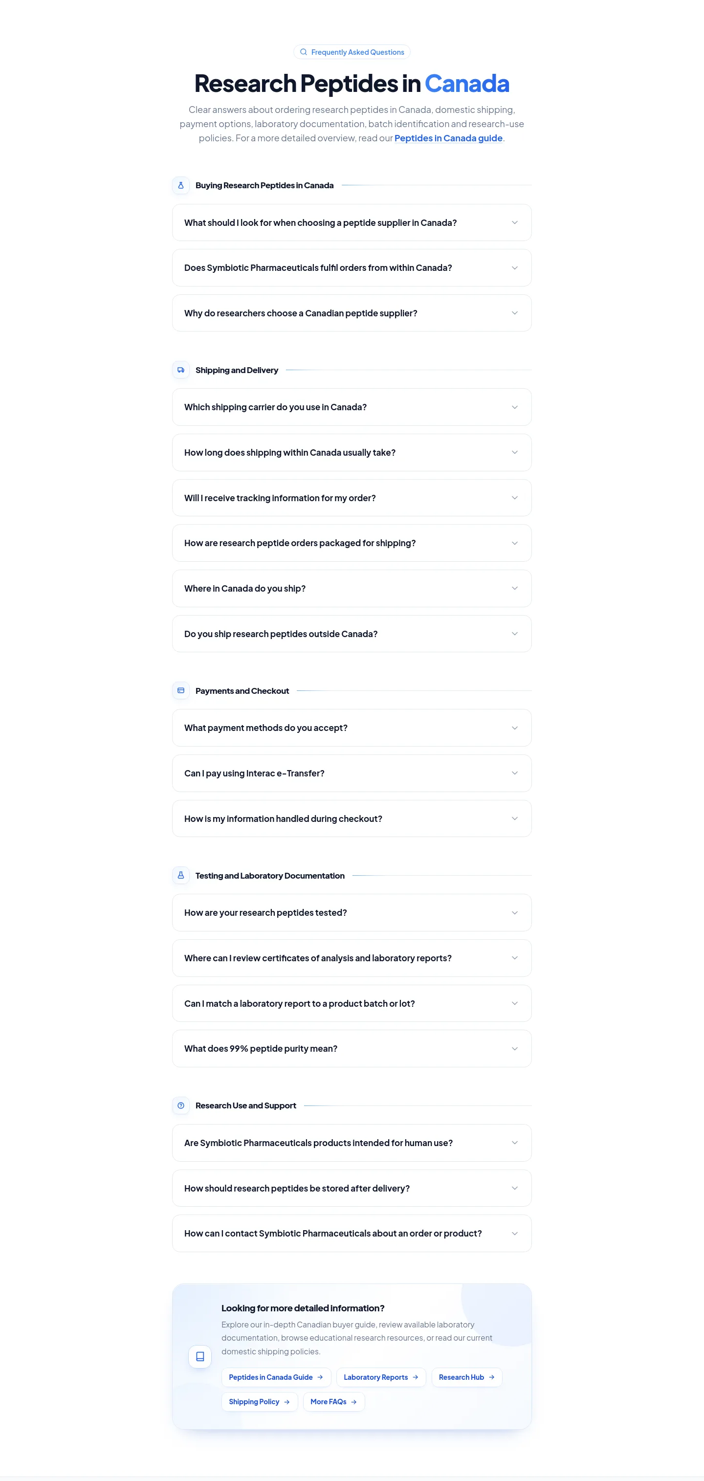 symbioticpharma.is FAQ section
