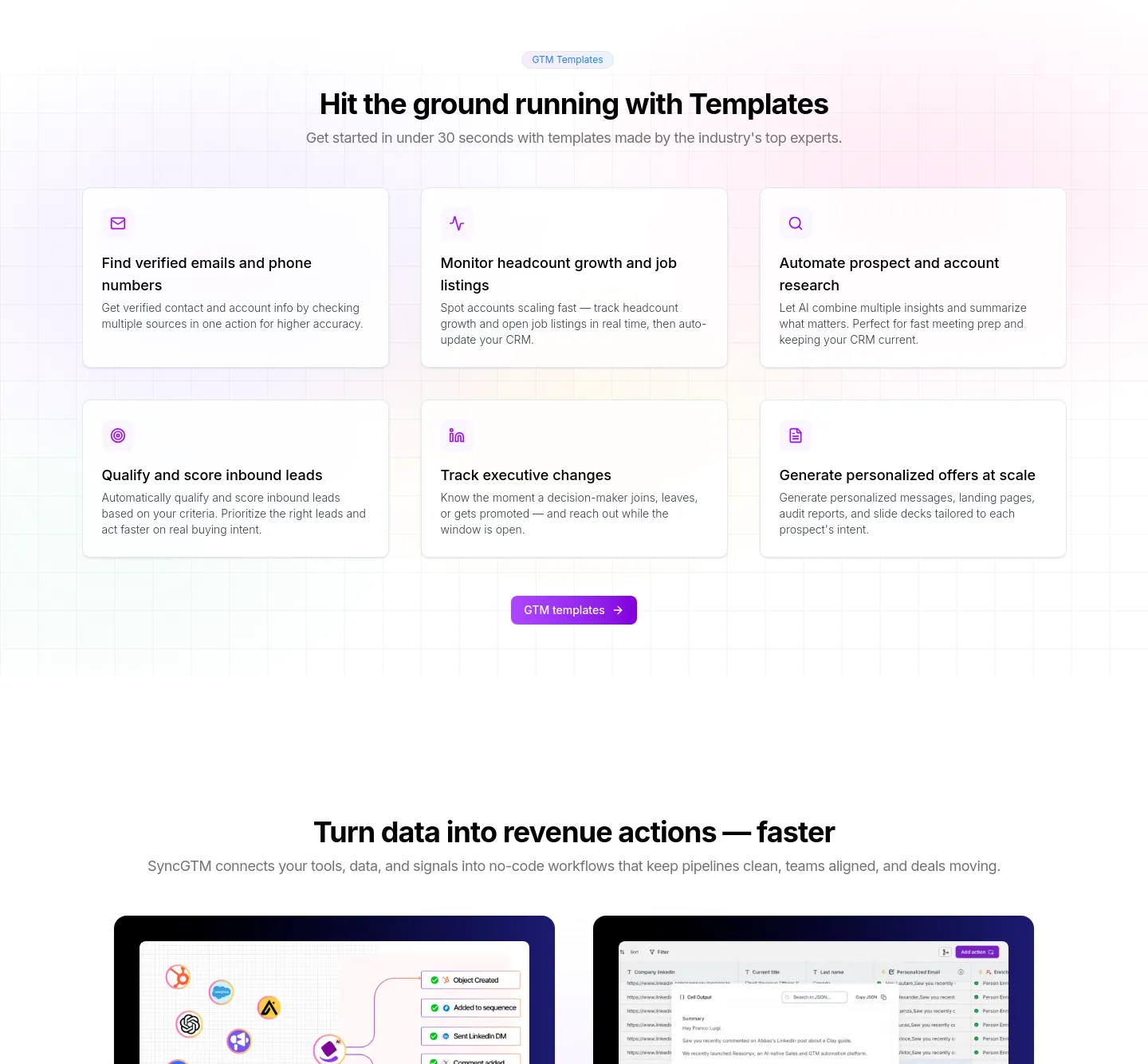 syncgtm.com Features section