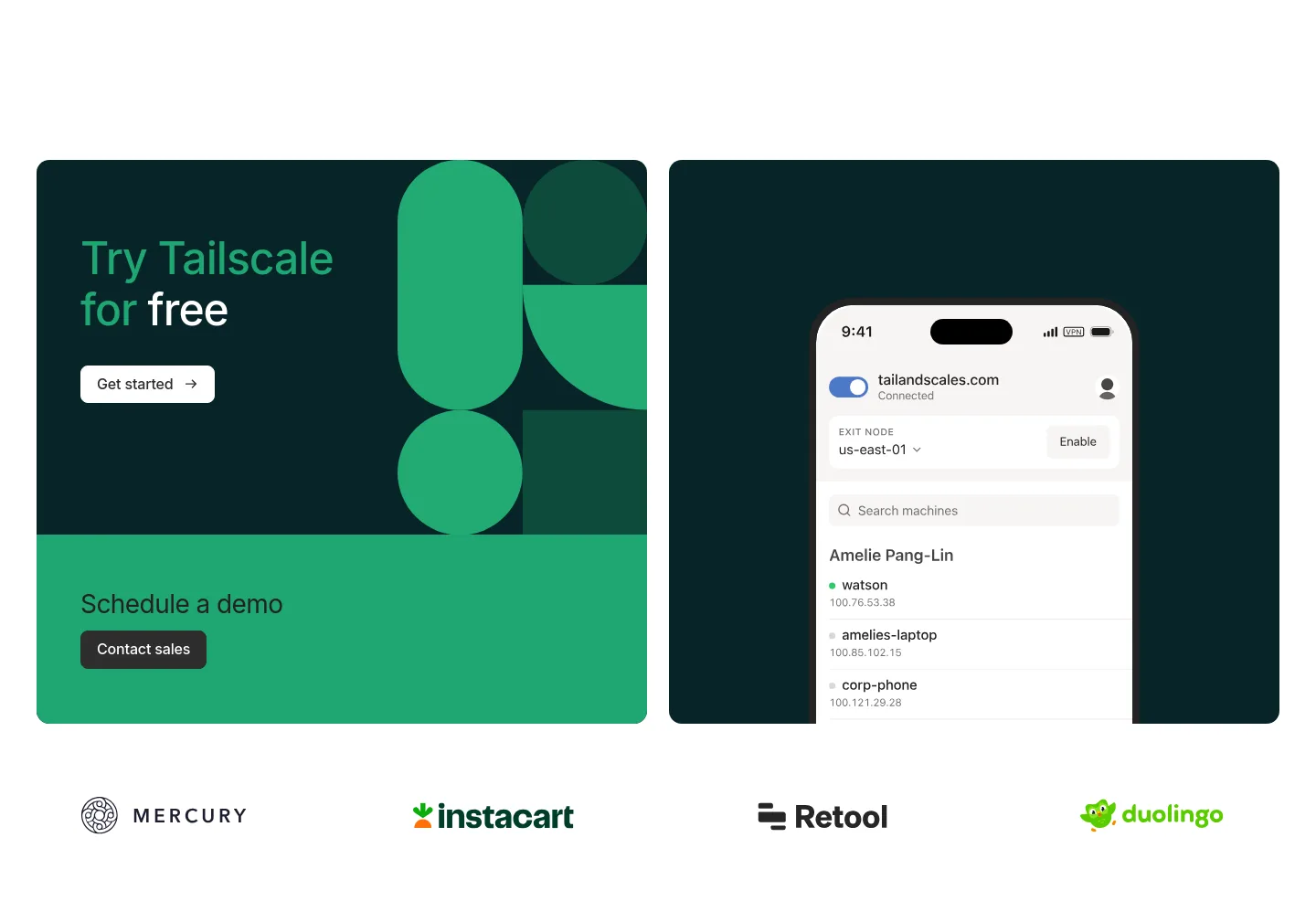 tailscale.com CTA section