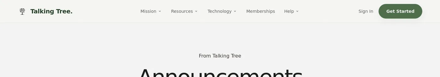 talkingtree.app — a measured funnel