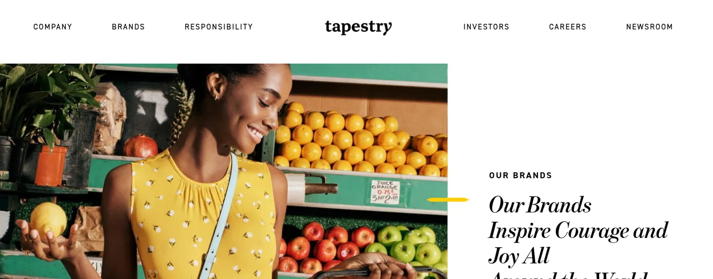 tapestry.com — a measured funnel