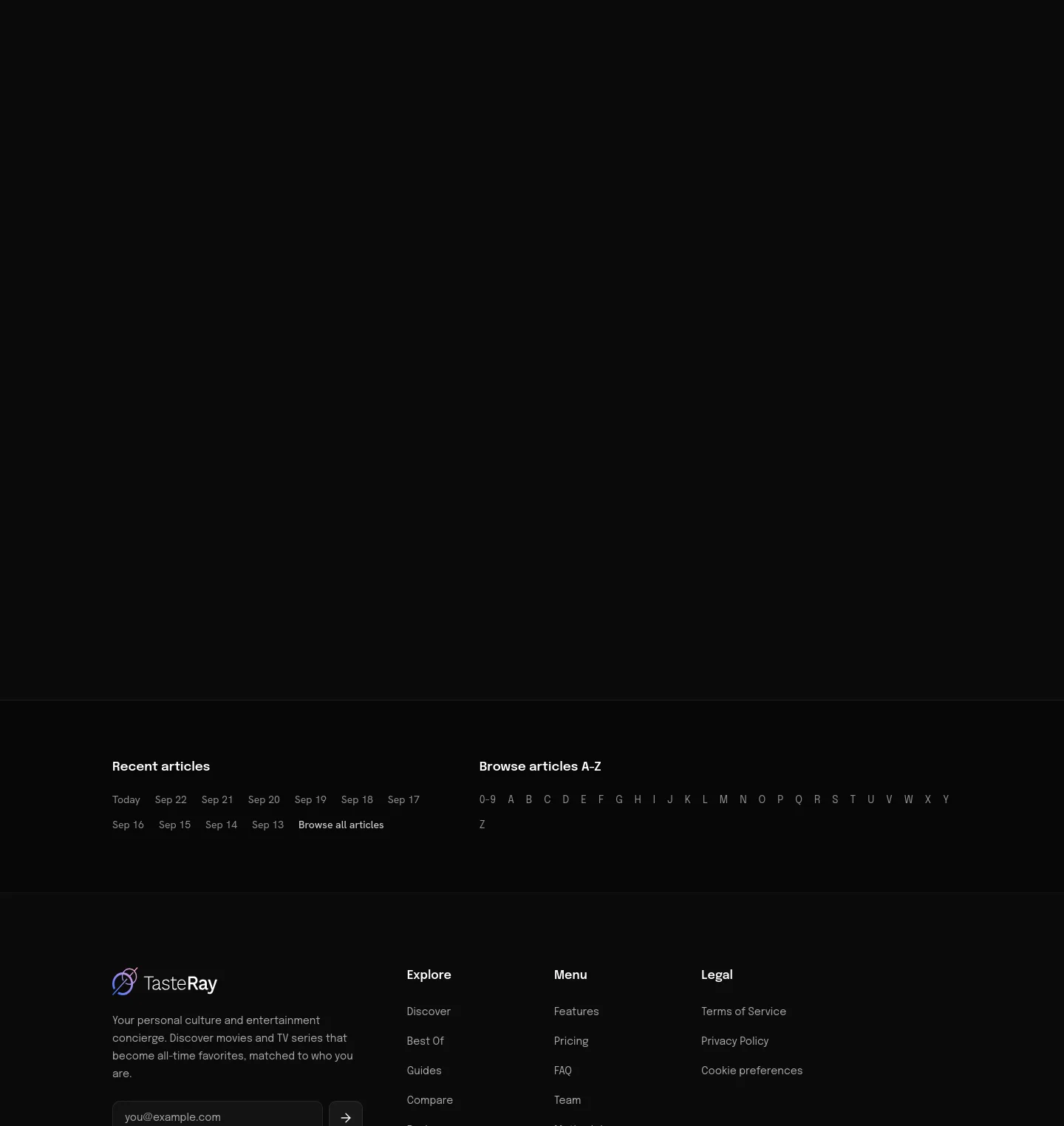tasteray.com FAQ section