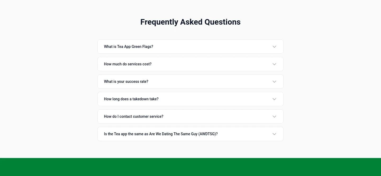 teaappgreenflags.com FAQ section