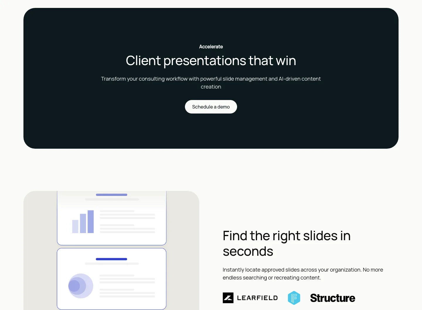 teamslide.com Hero section