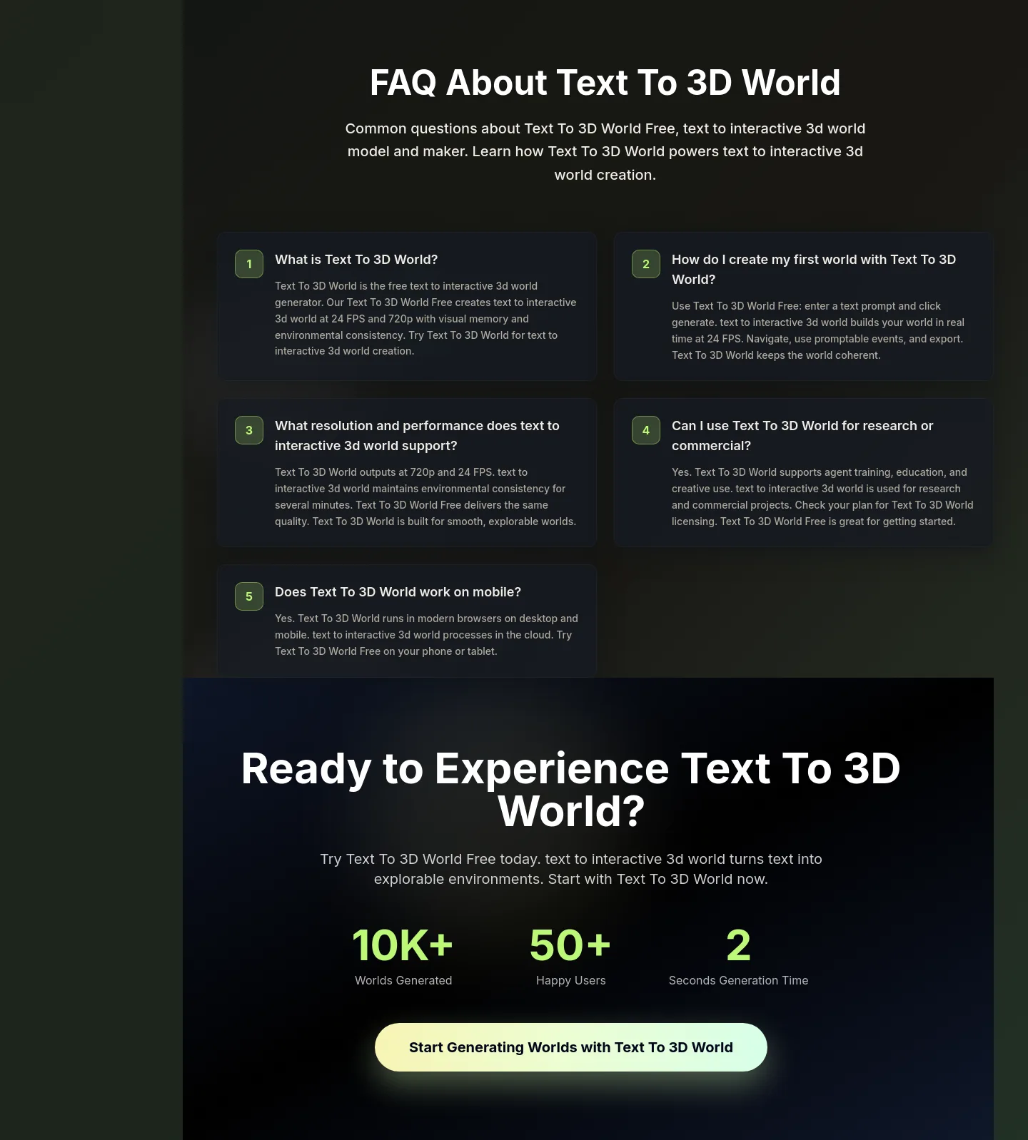 textto3dworld.org FAQ section