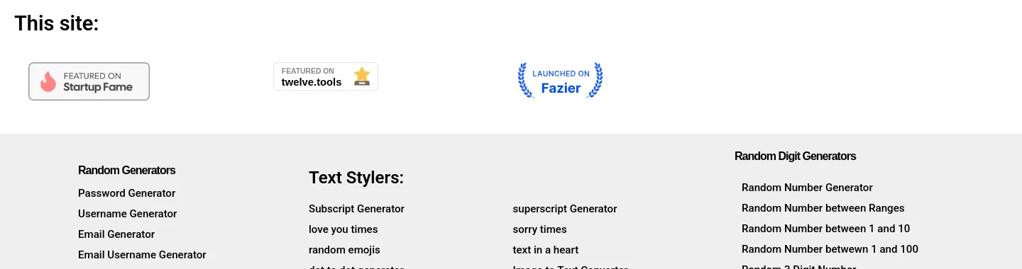 texttool.io — a real Logo Wall section