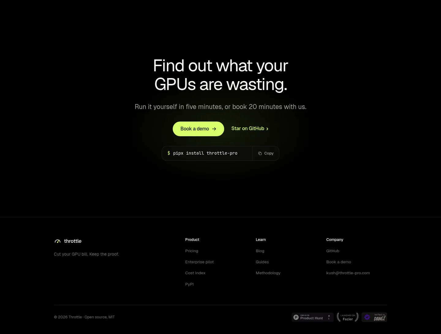 throttle-pro.com — a real CTA section