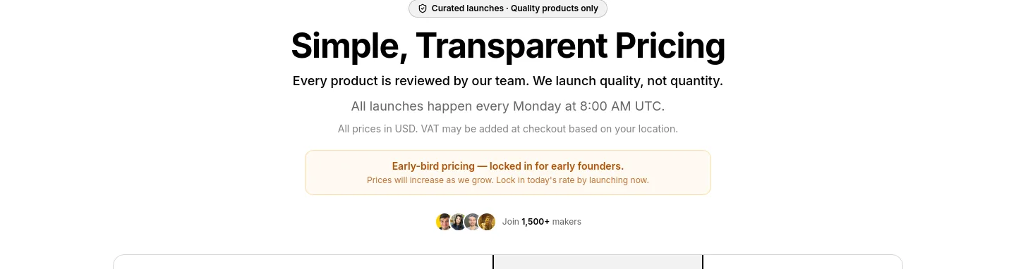tinylaunchpad.com — a real Hero section