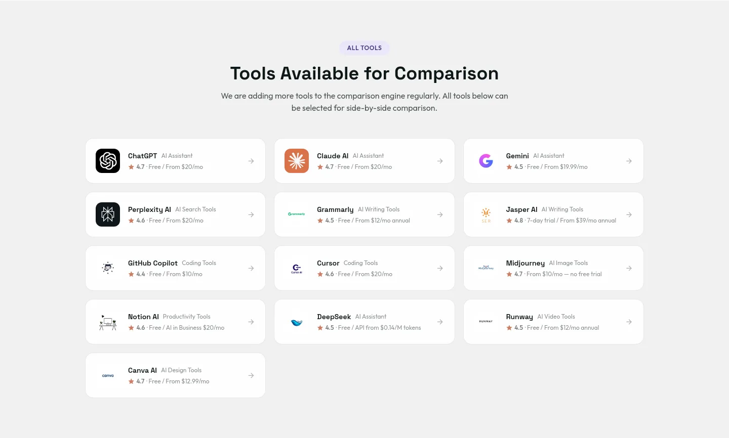 toollibraryonline.com — a real Pricing section