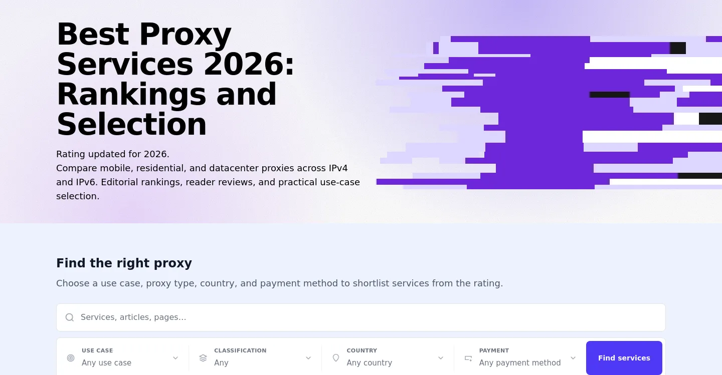 top-proxy.com — a real Hero section