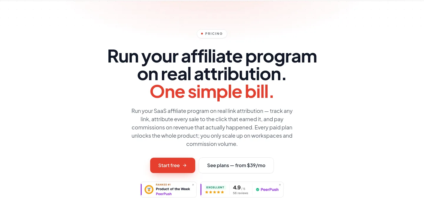 trackrev.io Hero section